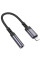 Перехідник Borofone BV24 Graceful Lightning to 3.5mm - Metal grey - фото
