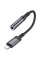 Перехідник Borofone BV24 Graceful Lightning to 3.5mm - Metal grey - фото