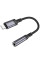 Перехідник Borofone BV24 Graceful Lightning to 3.5mm - Metal grey - фото