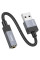 Перехідник Hoco UPA32D Clever USB to 3.5mm - Black - фото