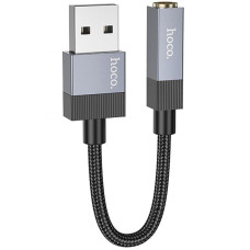 Перехідник Hoco UPA32D Clever USB to 3.5mm - Black