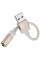 Перехідник Hoco UPA32D Clever USB to 3.5mm - Gold - фото