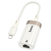 Перехідник Hoco UA41A Crystal Lightning to RJ45 100 Mbs (0.15m) - Apricot