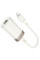 Перехідник Hoco UA41A Crystal Lightning to RJ45 100 Mbs (0.15m) - Apricot - фото