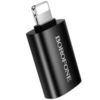 Перехідник Borofone BV26 Lightning Male to USB Female USB2.0 - Black