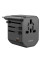Мережевий універсальний перехідник Hoco AC15 Walker PD20W+QC3.0 (2USB-A/1C) (EU) - Black - фото
