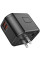 Мережевий універсальний перехідник Hoco AC15 Walker PD20W+QC3.0 (2USB-A/1C) (EU) - Black - фото