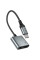 Перехідник Hoco UPA34 Type-C to Type-C + 3.5mm - Metal gray - фото