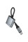 Перехідник Hoco UPA34 Type-C to Type-C + 3.5mm - Metal gray - фото