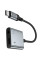 Перехідник Hoco UPA34 Type-C to Type-C + 3.5mm - Metal gray - фото