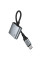 Перехідник Hoco UPA34A Type-C to Type-C*2 - Metal gray - фото