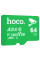 Карта пам'яті Hoco microSDXC Class 10 - 64GB (без адаптера) - Green - фото