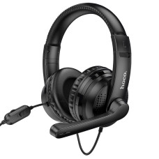 Накладні навушники Hoco W103 Magic Tour Gaming (3.5mm/1.2m) - Чорний