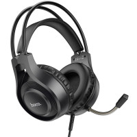 Накладні навушники Hoco W106 Tiger (3.5mm+3.5mm/1.8m) - Black