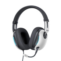 Накладные наушники Baseus OS GoPlay 1+ Max Gaming (USB-A/2m) (A00181003213-00) - Moon White