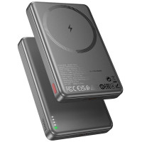 Портативний ЗП Power Bank Hoco Q26A Joy PD20W з БЗП 10000 mAh - Metal gray