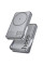 Портативное ЗУ Power Bank Hoco Q36A Sunlight magnetic suction+holder PD20W с Беспроводное зарядное устройство 10000 mAh - Metal grey - фото