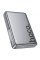 Портативное ЗУ Power Bank Hoco Q36A Sunlight magnetic suction+holder PD20W с Беспроводное зарядное устройство 10000 mAh - Metal grey - фото