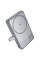 Портативное ЗУ Power Bank Hoco Q36A Sunlight magnetic suction+holder PD20W с Беспроводное зарядное устройство 10000 mAh - Metal grey - фото