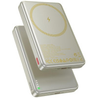 Портативное ЗУ Power Bank Hoco Q26A Joy PD20W с Беспроводное зарядное устройство 10000 mAh - Titanium gold