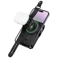 Портативний ЗП Power Bank Hoco Q48 Core PD20W з БЗП+iWatch 10000 mAh - Black