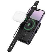 Портативний ЗП Power Bank Hoco Q48 Core PD20W з БЗП+iWatch 10000 mAh - Black