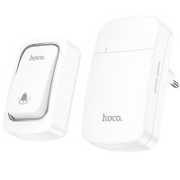 Дверний дзвінок Hoco HI26 EcoBell self-powered wireless doorbell - White