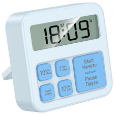 Електронний таймер + годинник Hoco HX43 Electronic - Blue
