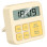 Електронний таймер + годинник Hoco HX43 Electronic - Yellow