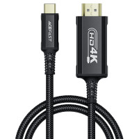 Дата кабель Acefast C1-10 USB-C to HDTV (1.8m) - Black