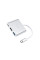 Перехідник HUB Hoco HB14 Type-C to USB3.0+HDMI+PD - Сталевий - фото
