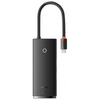 Перехідник HUB Baseus Lite Series 6in1 (Type-C to HDMI + 2xUSB 3.0 + PD+SD/TF) (WKQX05) - Black