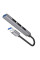 Перехідник Hoco HB26 4in1 (USB to USB3.0+USB2.0*3) - Metal gray - фото