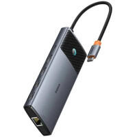 Переходник HUB Baseus Metal Gleam Series II OS 10in1 (B00061800123-00) - Cosmic Black