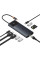 Перехідник HUB Baseus Metal Gleam II OS 10in1 Dual Display (B00061800123-01) - Cosmic Black - фото