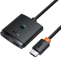 Переходник HUB Baseus AirJoy Series 2in1 HDMI to HDMI/HDMI (B01331105) - Cluster Black