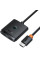 Перехідник HUB Baseus AirJoy Series 2in1 HDMI to HDMI/HDMI (B01331105) - Cluster Black - фото