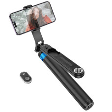 Монопод для селфі Hoco K22 трипод + знімний BT пульт - Black