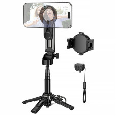 Монопод для селфі Hoco K27 Pro magnetic трипод + знімний BT пульт - Black