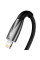 Дата кабель Baseus Glimmer Series Fast Charging Data Cable Type-C to Lightning 20W 1m (CADH000001) - Black - фото