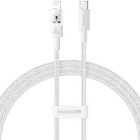 Дата кабель Baseus Gem Fast Charging Type-C to Lightning 20W (2m) (P10373001211-01) - Moon White