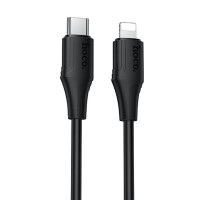 Дата кабель Hoco X124 Bien silicone Type-C to Lightning 27W (1m) - Black