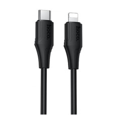 Дата кабель Hoco X124 Bien silicone Type-C to Lightning 27W (1m) - Black