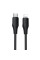 Дата кабель Hoco X124 Bien silicone Type-C to Lightning 27W (1m) - Black - фото