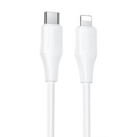 Дата кабель Hoco X124 Bien silicone Type-C to Lightning 27W (1m) - White