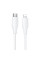 Дата кабель Hoco X124 Bien silicone Type-C to Lightning 27W (1m) - White - фото