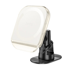 Автодержатель Hoco H43 Crystal ring magnetic (center console) - White