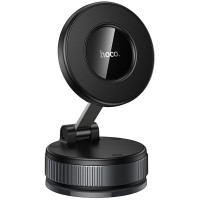 Автотримач Hoco H86 Dragon manual suction cup magnetic (universal) - Black / Metal gray