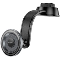 Автотримач Borofone BH123 Profit magnetic (center console) - Black / Metal gray