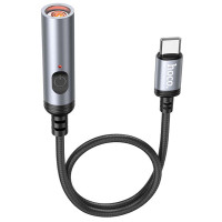 Портативний прикурювач запальничка Hoco UA30 Type-C - Black